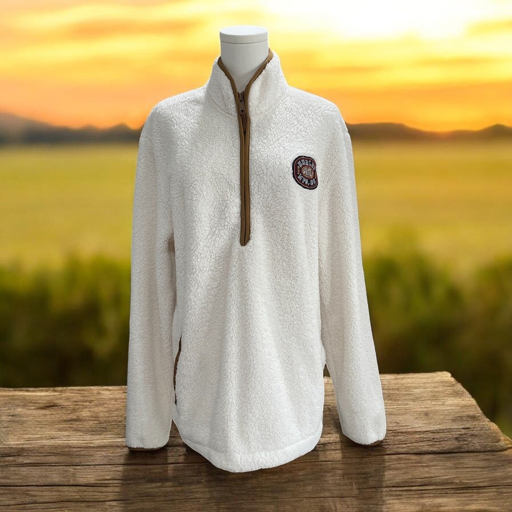 Hurley Sherpa Fleece Pullover Womens Oversized Cozy Winter Athleisure Lifestyle